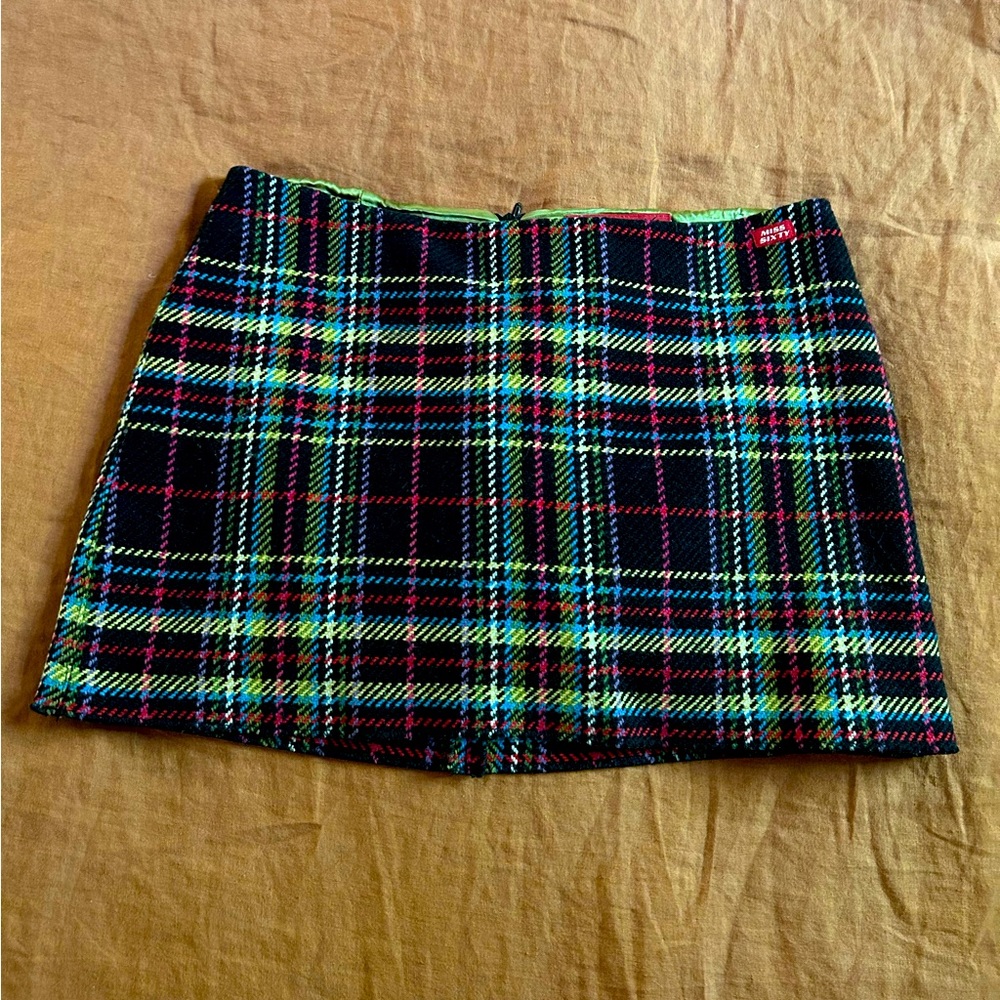 Miss Sixty Vintage Plaid Skirt (M)